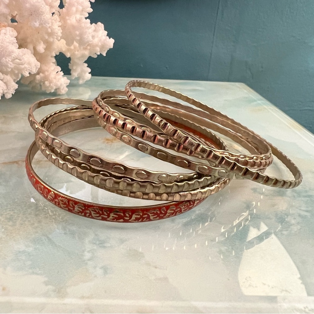 Set of 6 Bangle Bracelets